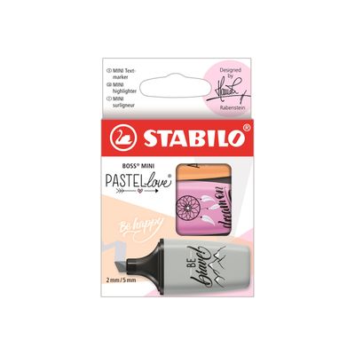 4006381576987-STABILO BOSS MINI Pastellove 2.0 - Pack de 3 surligneurs - gris poudré, mauve givré, sorbet à l'abricot - e-Front-0