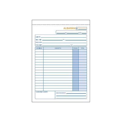 8421938501209-Dohe - Carnet de bordereaux de livraison - 50 feuilles - A5 - en double - autocopiant-Front-0