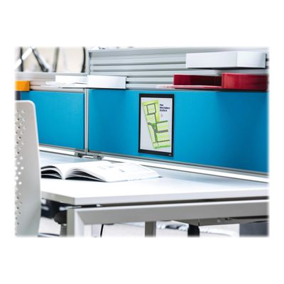 4005546407173-Durable Duraframe Grip -  Cadre d'affichage auto-agrippant - A4 - noir - pour surfaces en ti-Right-angle-5