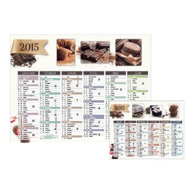 3664447193625-Oberthur - Calendrier cuisine - visualisation de 6 mois - 270 x 210 mm - daté-Front-0