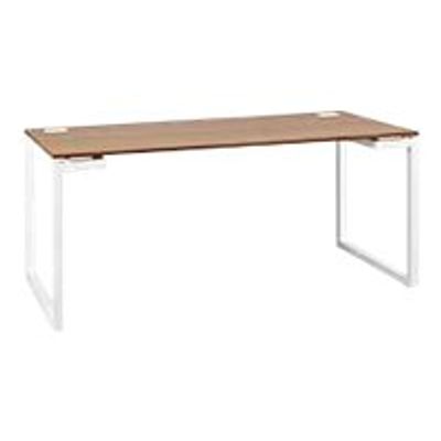 3483600202031-Bureau - SUNDAY - noyer - L 140 cm - pieds cadre-Left-angle-0