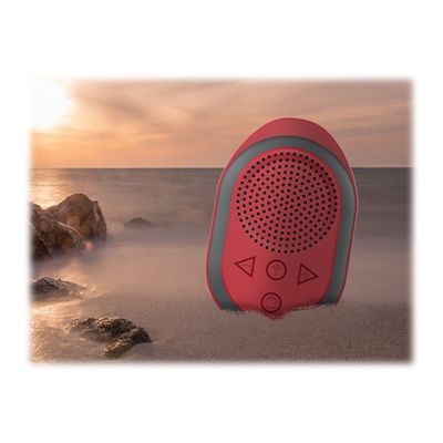 3760206482631-Ryght Pocket 2 - Enceinte bluetooth - noir et rouge-Front-4
