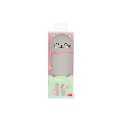 8052694010058-LEGAMI KAWAII - Trousse - 2 en 1 - silicone - Kitty-Front-4