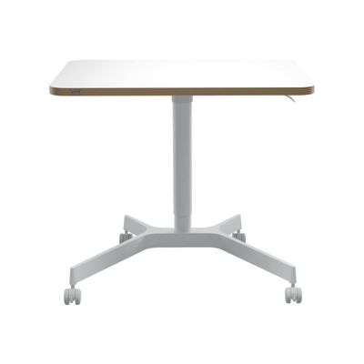 4002432138395-Leitz Ergo Small - Bureau assis/debout - reglage manuel - blanc-Front-2