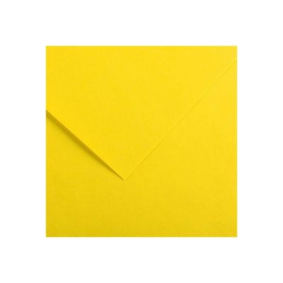 3148950402219-Canson Iris Vivaldi - Papier - 500 x 650 mm - jaune canari - 185 g/m²-Front-0