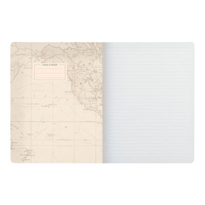8051122269808-LEGAMI Travel Large B5 - Cahier de notes - relié - 185 x 248 mm - 40 feuilles / 80 pages - blanc -Front-2