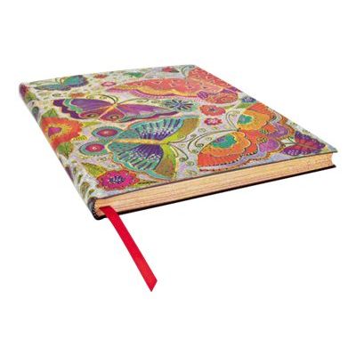 9781439744413-Paperblanks Flexis Flutterbyes Ultra - Cahier de notes - reliure piquée - 180 x 230 mm - 176 feuilles / 88 p-Left-angle-0