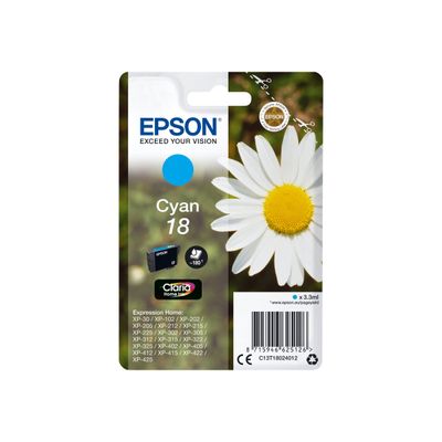 8715946518022-Epson 18 Pâquerette - cyan - cartouche d'encre originale-Front-0