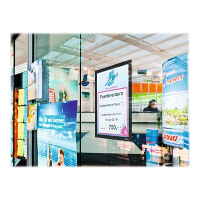4005546406008-Durable Duraframe - Cadre d'affichage adhésif repositionnable - A4 - noir-Right-angle-3