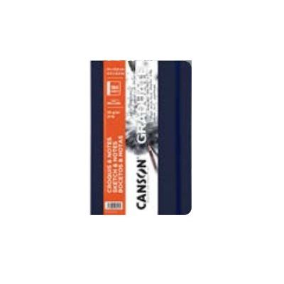 3148950079985-Canson Graduate - Carnet de croquis/notes - 140 x 216 mm - portrait - 184 pages - papier blanc - c-Front-0