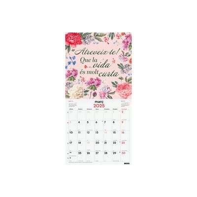 8422952383376-Finocam - Calendrier - fixation murale - 2025 - motivational phrases - mois à afficher - 300 x 300 m-Front-0