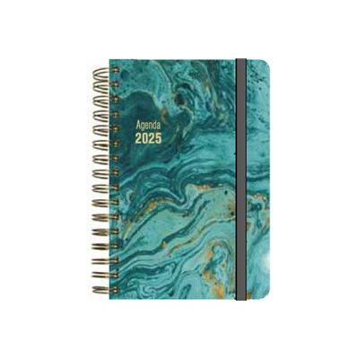 8412885241584-Senfort Marble - Agenda - 2025 - 1 jour par page - reliure à anneaux métalliques - 135 x 210 mm - tu-Front-0