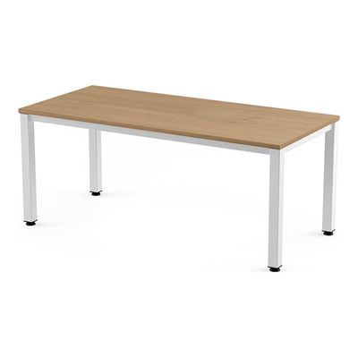 8427951006417-Rocada Executive - Table - rectangulaire - chêne - blanc base-Right-angle-0