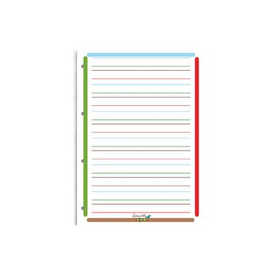 9791090155206-Serpodile - 50 feuilles mobiles Dys perforées - 100 pages - A4 - ligné 7 mm-Front-3