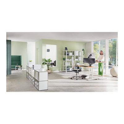 4002432134762-Leitz Ergo Active - Chaise à billes - ergonomique - housse en tissu - gris-Close-up-13