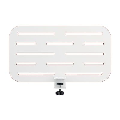 4002432138449-Leitz Ergo Small - Pegboard desk organizer - carte MDF - blanc-Front-2