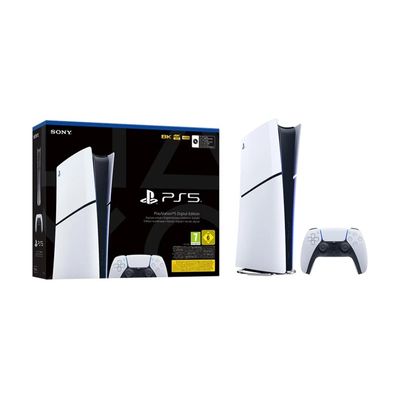 711719577294-Sony PlayStation 5 Slim Digital Edition - Console de jeux - 1 To SSD-Left-angle-7