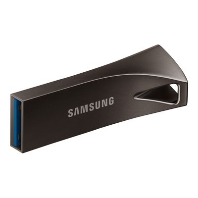 8801643230678-Samsung BAR Plus MUF-256BE4 - Clé USB 256 Go - USB 3.1 Gen 1 - gris-Left-angle-2