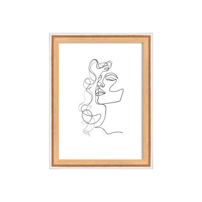 4004122406999-Walther Silhouette - Cadre photo - Conçu pour : 5 x 7 po (13 x 18 cm) - bois, MDF - rectangulaire-Front-0
