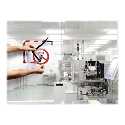 4005546406565-Durable Duraframe Security - 2 Cadres d'affichage bicolore - A4 - rouge/blanc (encadrement magnét-Front-7