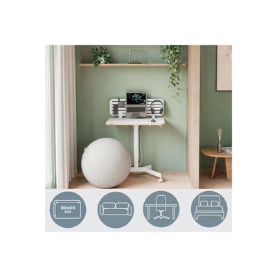 4002432138395-Leitz Ergo Small - Bureau assis/debout - reglage manuel - blanc-Front-11