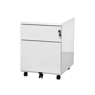 3219091960002-Caisson mobile - 2 tiroirs - blanc - 56,7 x 54,1 x 41,8 cm-Right-angle-0