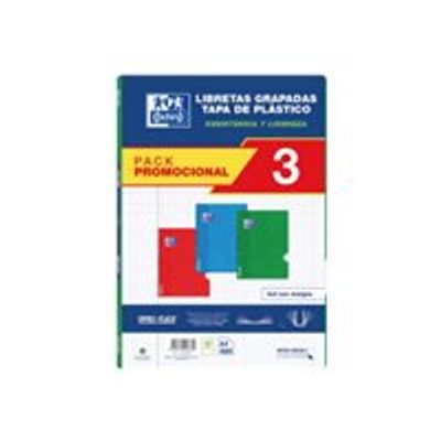 8412771053734-Oxford Open Flex - Cahier de notes - A4 (210 x 297 mm) - 48 feuilles / 96 pages - carré - plastiq-Front-0