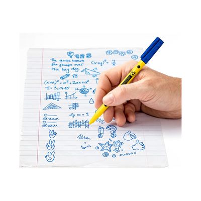4007817164648-STAEDTLER Noris 307 - Feutre fin - non permanent - rouge, bleu, vert, noir - encre à l'eau --Left-angle-2