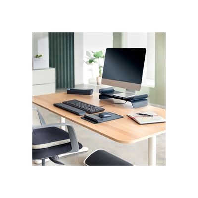 4002432134823-Leitz Ergo - Support pour moniteur - ajustable - gris foncé-Right-angle-3