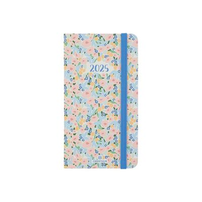3664447210148-Oberthur Anahita - Agenda - 2025 - semainier - poche - 95 x 175 mm - 128 pages -  blanc - pastel --Front-0