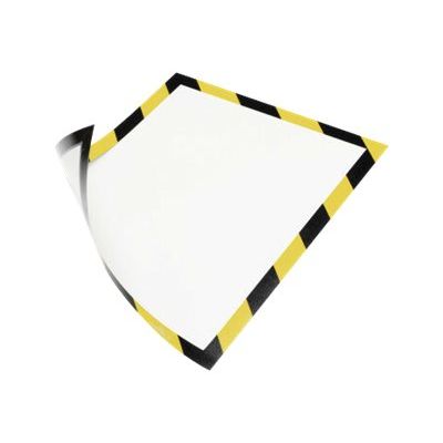4005546406572-Durable Duraframe Magnetic Security - Cadre d'affichage magnétique bicolore - A4 - jaune/no-Right-angle-3