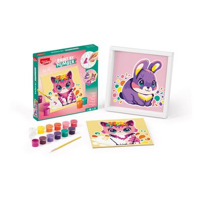 3154149070831-Maped Creativ - Peinture par numéro - cat and rabbit-Front-1