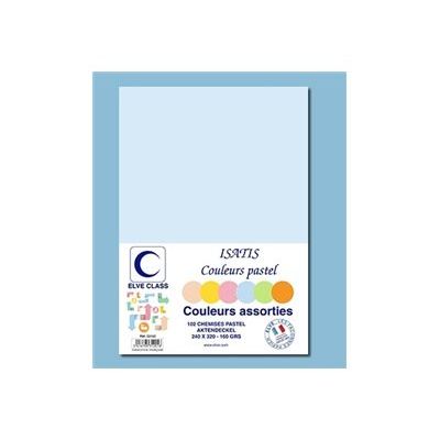 3416795312018-Elve Class Isatis - Classeur à attaches - pour 240 x 320 mm - bleu pastel, vert pastel, rose pastel, jaune pastel, orange pastel, beig-Front-0