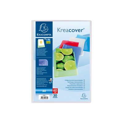 3130630057598-Exacompta Kreacover - Porte vues personnalisable - 100 vues - A4 - disponible dans différentes co-Avant-4