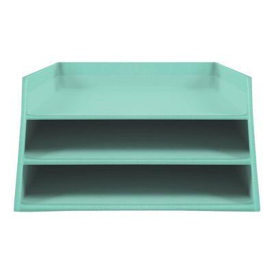 9002493116993-Exacompta Teksto - Corbeille à courrier en carton A4+ - disponible dans différentes couleurs-Avant-3