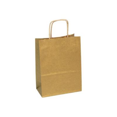 3065503956053-Clairefontaine - 25 Sacs cadeau kraft - 16 cm x 8 cm x 21 cm - or-Angle gauche-0