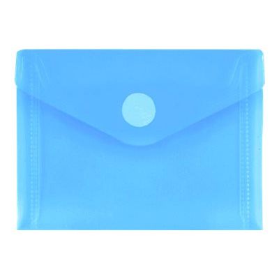 FolderSys Pochette velcro pour A7 pour 50 feuilles bleu transparent Pas Cher Bureau Vallee