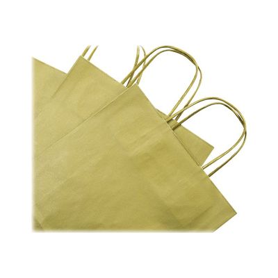 3065503956053-Clairefontaine - 25 Sacs cadeau kraft - 16 cm x 8 cm x 21 cm - or-Gros plan-1