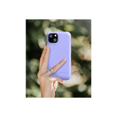 3571211463917-Just Green - coque de protection pour Iphone 13 - lavande-Avant-3
