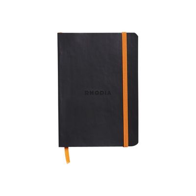 3037921173022-RHODIA Rhodiarama - Carnet souple A6 - 144 pages - ligné - noir-Avant-0