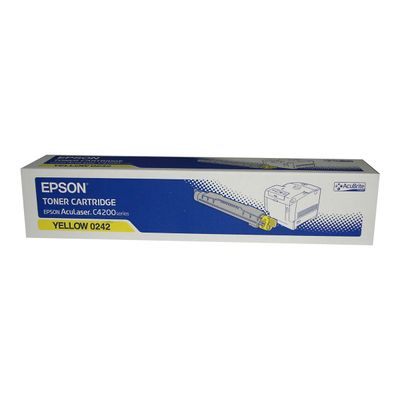 0400791484711-Epson S050242 - jaune - cartouche laser d'origine-Avant-2