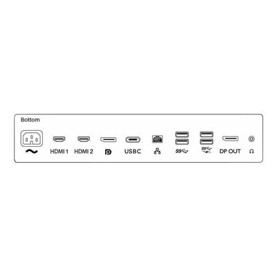 8712581756826-Philips P-line 329P9H - écran LED 32" - 4K -Ports / commandes-7