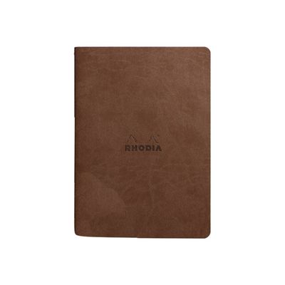 3037921164037-RHODIA Rhodiarama - Carnet de notes - A5 - 64 pages - ligné - chocolat-Avant-1