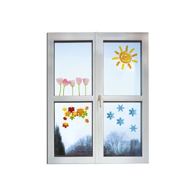 4004360995972-Sigel - Films transparents adhésifs (spécial vitrophanie) A4 - 4 feuilles-Avant-5