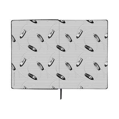 3108724524103-Oberthur Balthazar - Carnet de notes souple A6 - ligné - noir-Avant-1