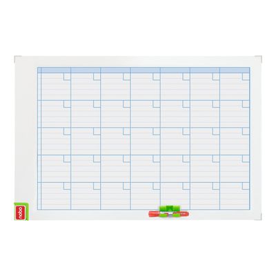 3147330087626-Nobo Performance - Planning mensuel magnétique - effaçable à sec - 90 x 60 cm-Avant-1