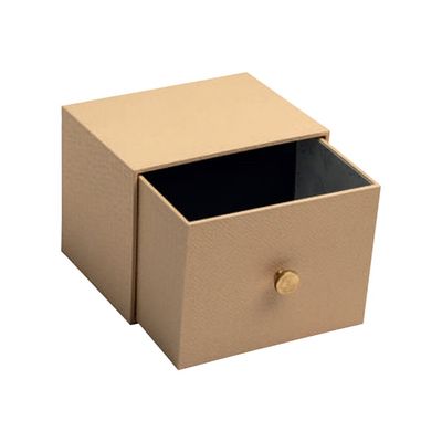 3130630786023-Exacompta OfficeByMe - Boîte à photos/fiches A6 - 1 tiroir - 4 intercalaires - beige-Angle gauche-0