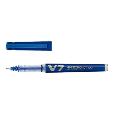 4902505442889-Pilot Hi-Tecpoint V7 - Roller rechargeable - 0,7 mm - bleu-Angle gauche-1