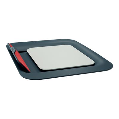 4002432129362-Leitz Ergo Cosy - Support pour ordinateur portable jusqu'à 17" - gris velours-Angle droit-1