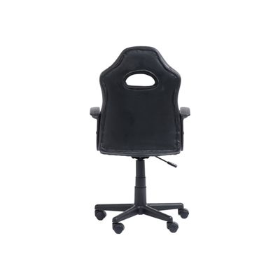 3760185029438-Fauteuil gamer ANZIO - accoudoirs fixes - noir et blanc-Arrière-3
